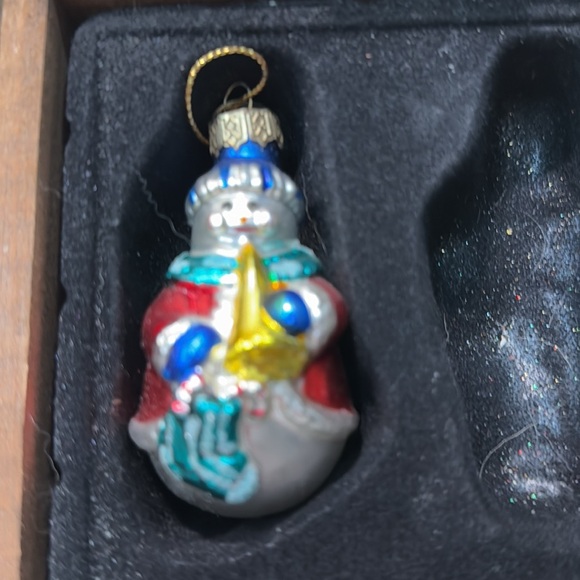 Vintage 2002 Thomas Pacconi Classics Glass Snowman Christmas Tree Ornaments 11 - Picture 4 of 14